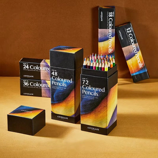Crayons de Couleur en Bois - 12 à 72 Pièces