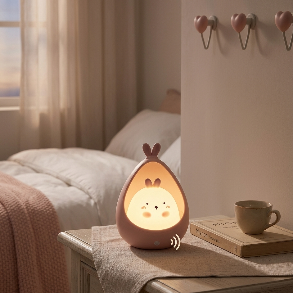 Veilleuse LED à Détection de Mouvement | Lapin & Chat — Exolune