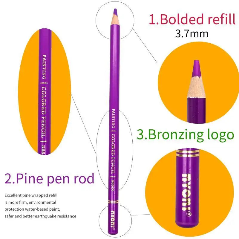 Crayons Couleur Huile NYNOI - 24 à 120 Pièces