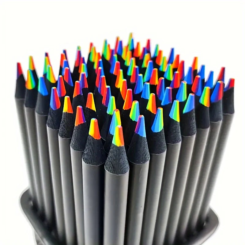 Crayons Arc-en-ciel 7 Couleurs - 12 à 48 Pièces