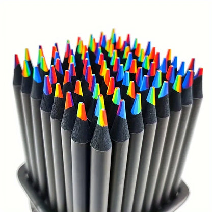Crayons Arc-en-ciel 7 Couleurs - 12 à 48 Pièces
