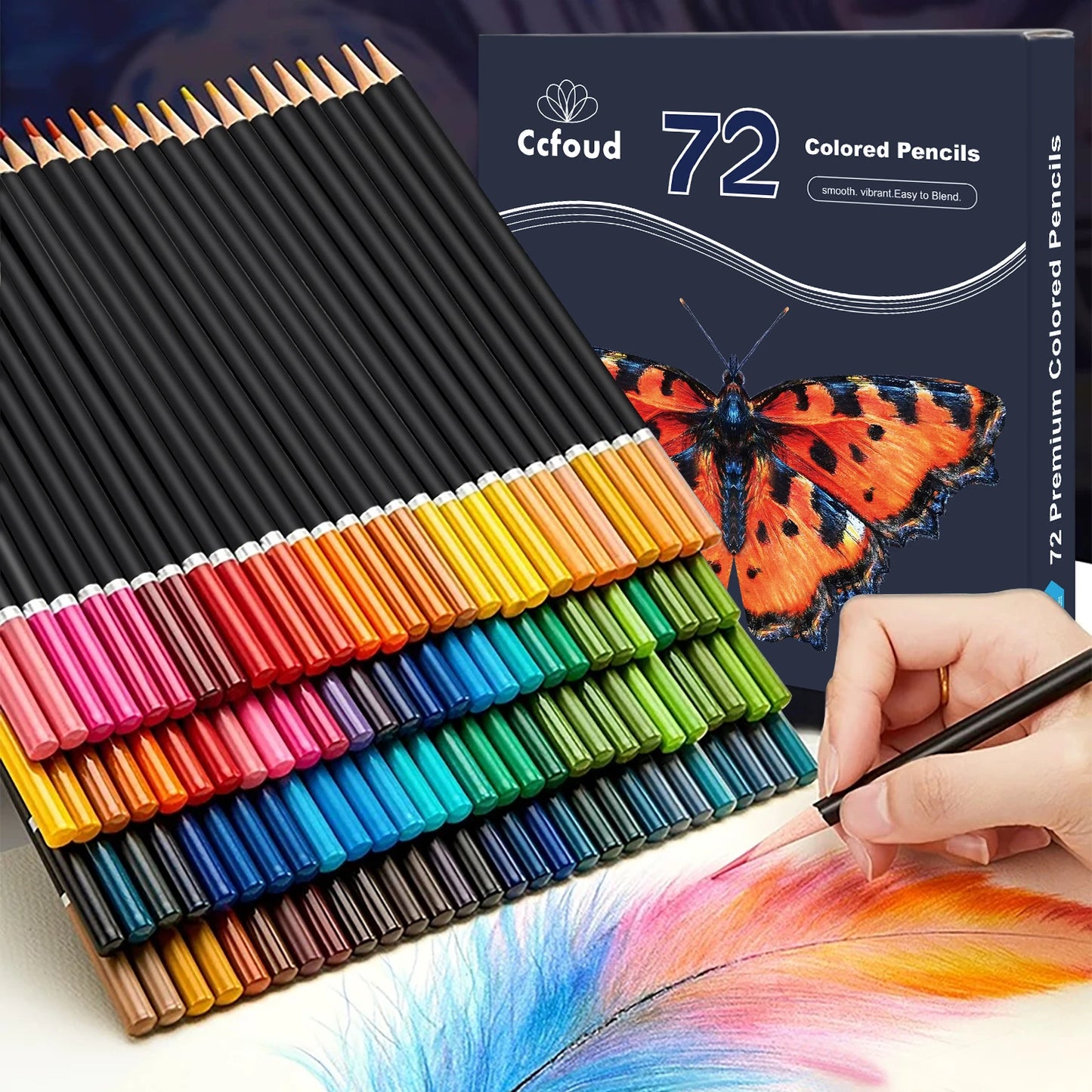 Crayons de Couleur Noyau Souple - 72 ou 120