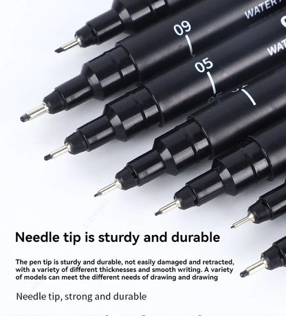 Micro Stylos Noirs 15 Tailles - Encre Archive Manga