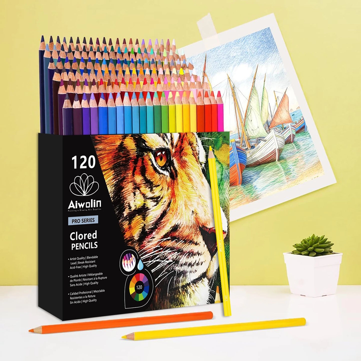 Crayons de Couleur Noyau Souple - 72 ou 120