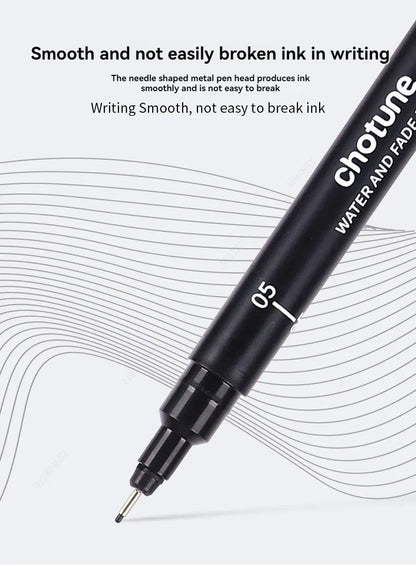 Micro Stylos Noirs 15 Tailles - Encre Archive Manga