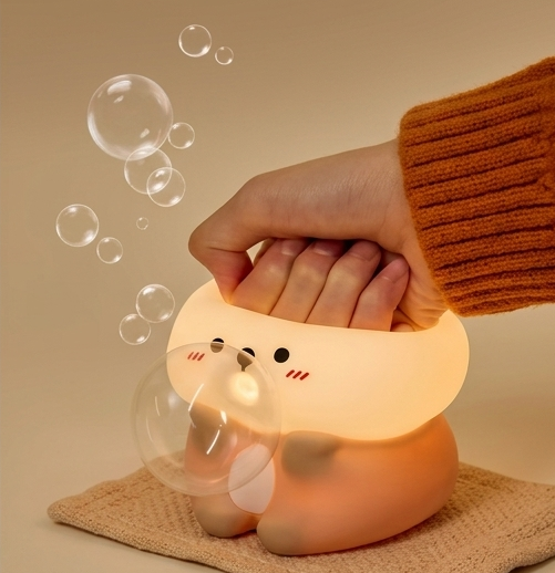 Veilleuse Loutre Silicone | Lampe Nuit Enfant USB-C — Exolune