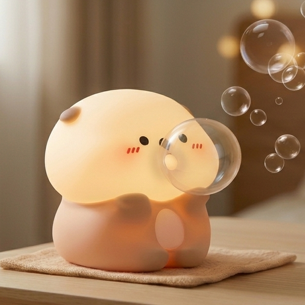 Veilleuse Loutre Silicone | Lampe Nuit Enfant USB-C — Exolune